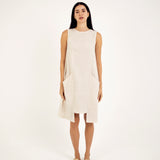 LINEN SHIFT DRESS