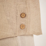 SHORT-SLEEVES LINEN SHIRT