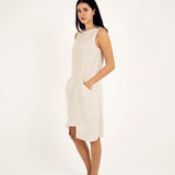 LINEN SHIFT DRESS