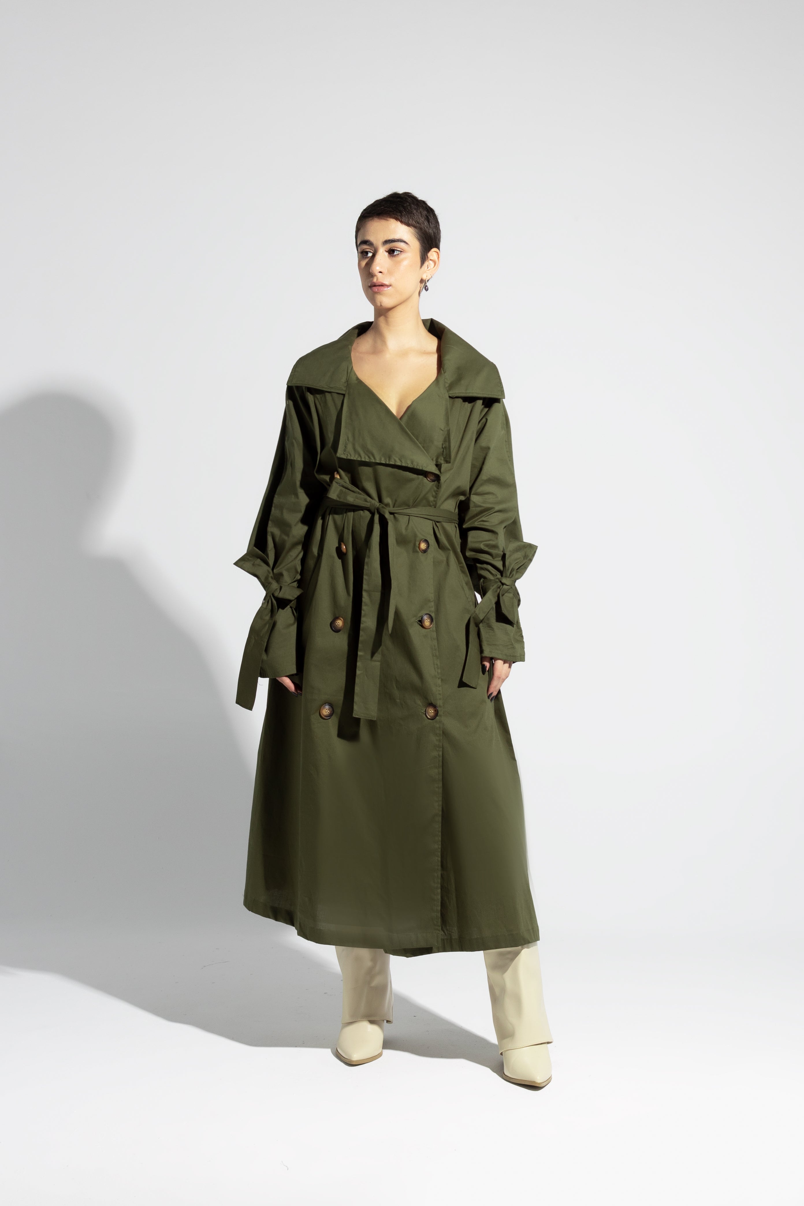 Ermanno Scervino Belted Trench Coat, $1,267, farfetch.com