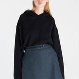 MINI WRAPAROUND CASHMERE MERINO WOOL SKIRT