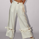RIBBONS PALAZZO PANTS