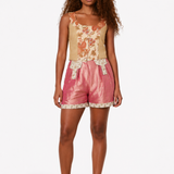PETAL PANEL CROPPED TOP