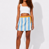 SUN STRIPE WRAP SKIRT