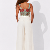 RUBY MOSAIC CROPPED TOP