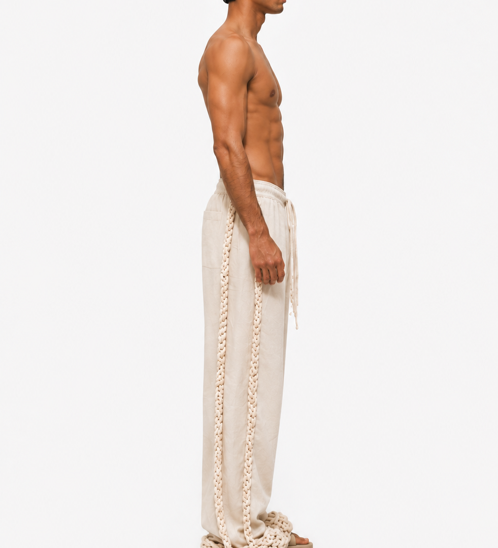INTERWOVEN STRAIGHT PANTS