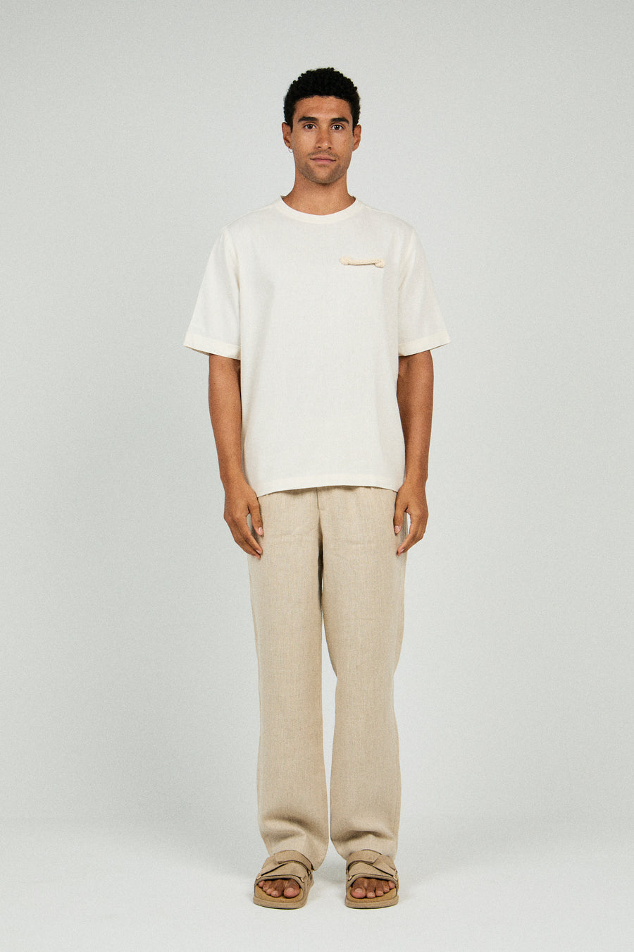 OVERSIZED LINEN T-SHIRT