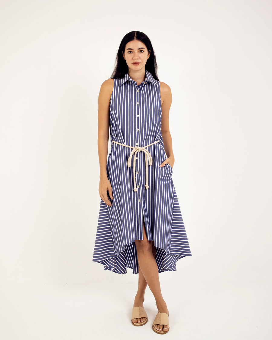 HIGH-LOW MIDI DRESS