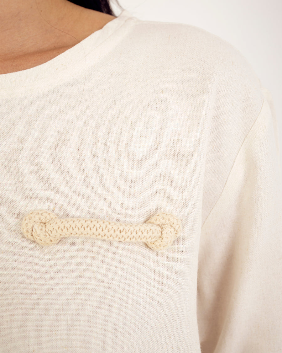OVERSIZED LINEN T-SHIRT