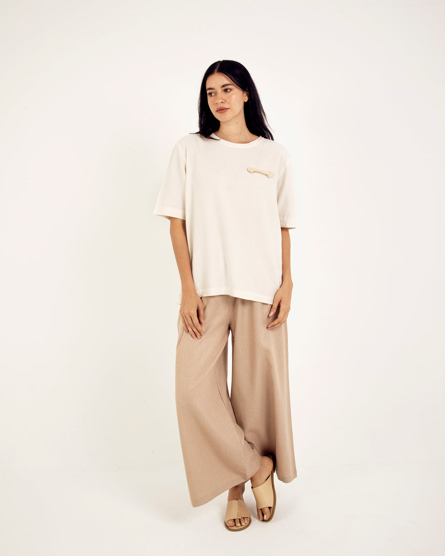OVERSIZED LINEN T-SHIRT