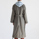 DOUBLE-BREASTED CASHMERE MERINO WOOL TRENCH COAT