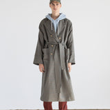 DOUBLE-BREASTED CASHMERE MERINO WOOL TRENCH COAT