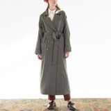 DOUBLE-BREASTED CASHMERE MERINO WOOL TRENCH COAT