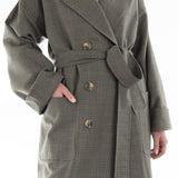 DOUBLE-BREASTED CASHMERE MERINO WOOL TRENCH COAT
