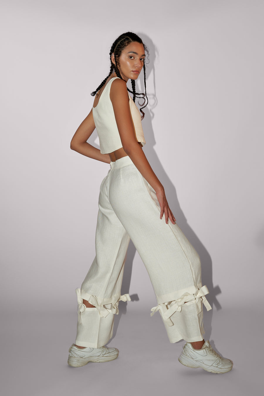 RIBBONS PALAZZO PANTS